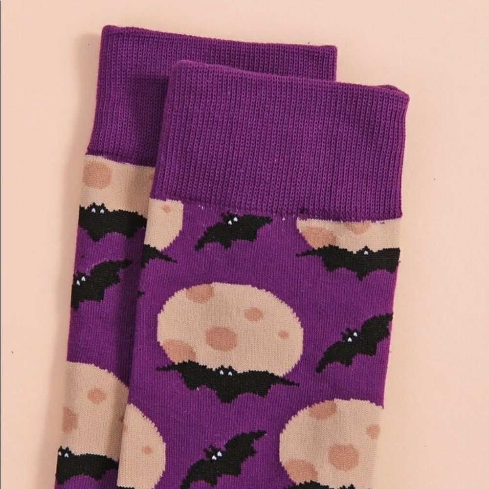 Cute Bat Statement Socks - Picture 3 of 3